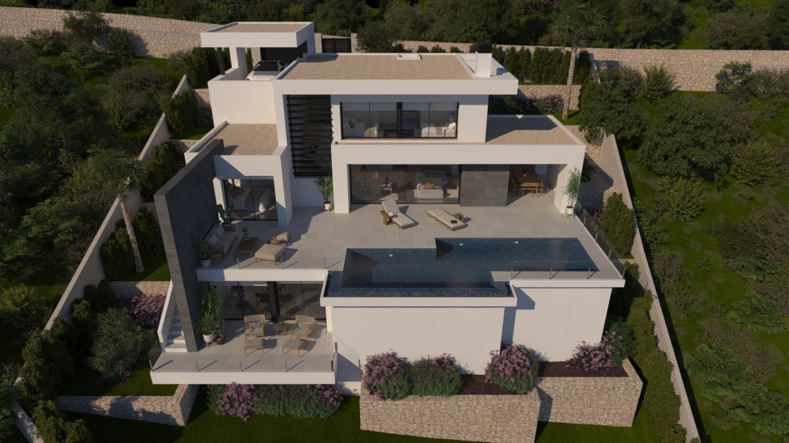 VILLA ISEO: Twee-verdiepingen tellende hedendaagse luxe | Zintuiglijke zeepromenade met infinity pool