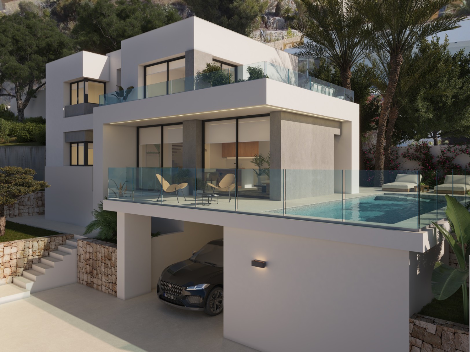 VILLA BIANCA: Hedendaags Luxe in Magnolias | 3+ Slaapkamers, Infinity Zwembad en Warme Natuurlijke Afwerkingen