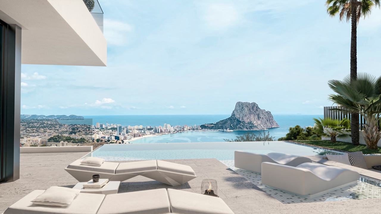Luxe villa in Calpe met uitzicht op zee