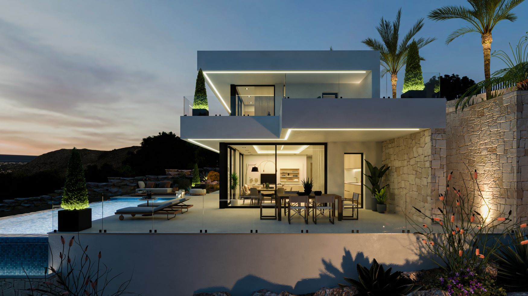 New construction project in La Sella with spectacular views